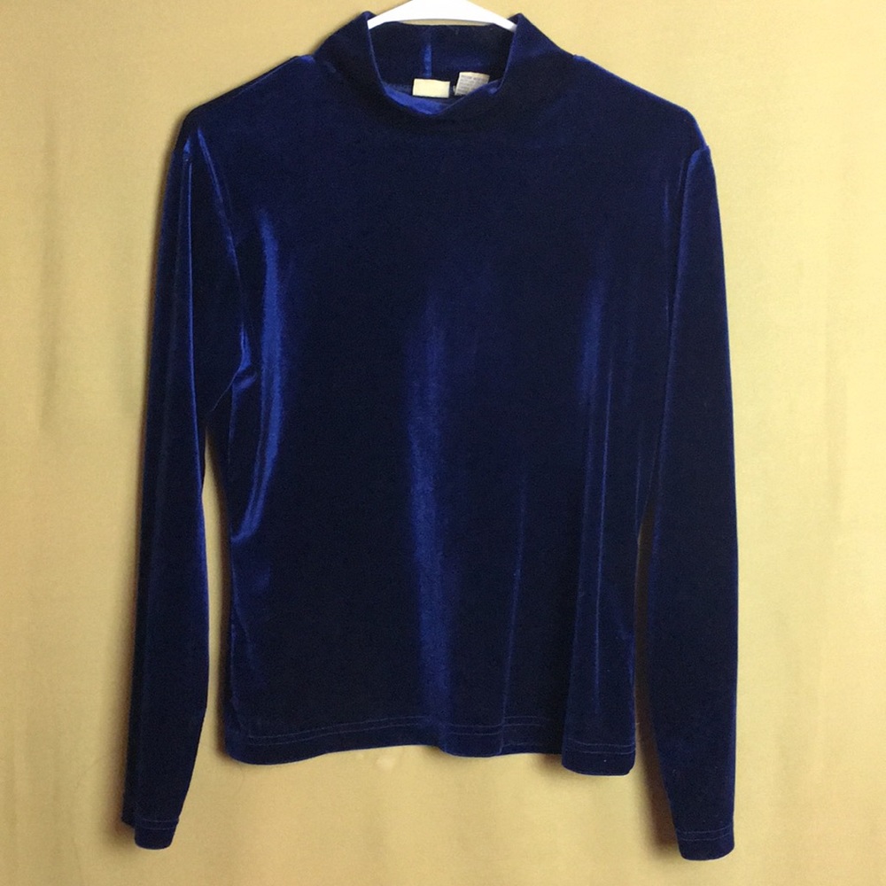 🔥BOGO FREE🔥 Blue Velvet Turtleneck size M
